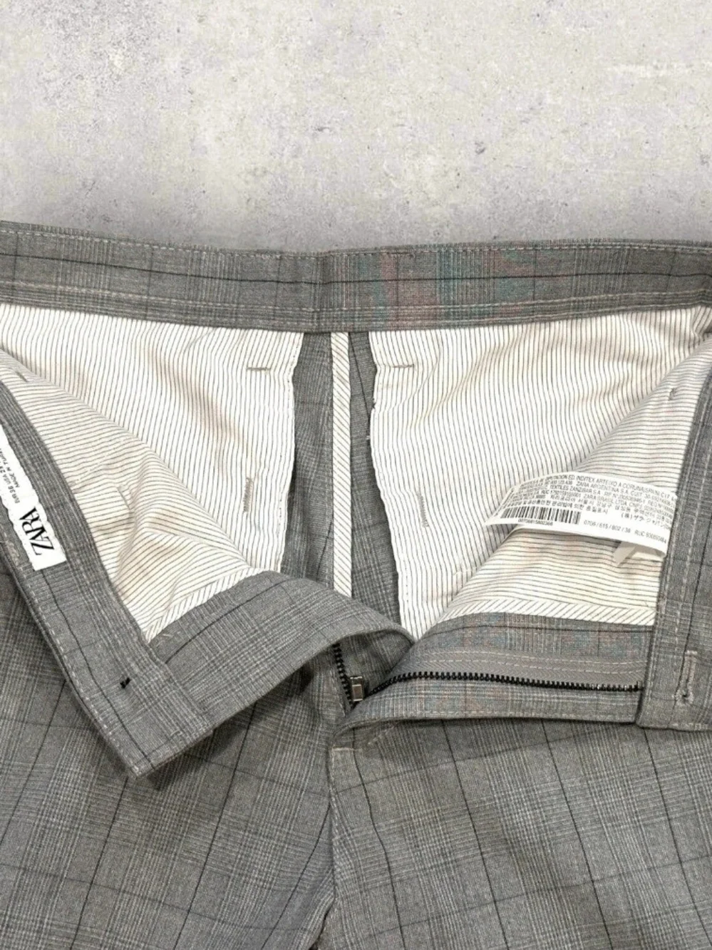 Zara Comfort Plaid Pants, US Mens 32